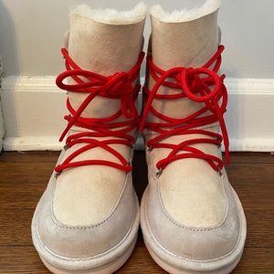 UGG Short Leather Boots size 7